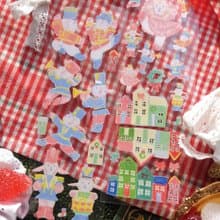 (Fluffy Yangmal) The Nutcracker Lamb holiday present seal sticker SET