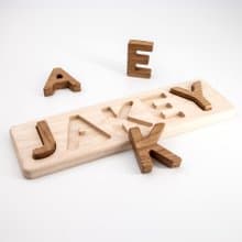 Wooden name puzzle christmasPersonalised toys for toddlers baby Customized gift