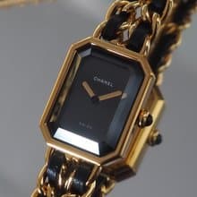 CHANEL シャネル プルミエール ウォッチ 腕時計 サイズM ゴールド ブラック ヴィンテージ