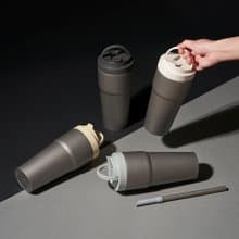 【WOKY沃廚】Ti 純鈦渾圓杯770ml AllDay隨行款超值組