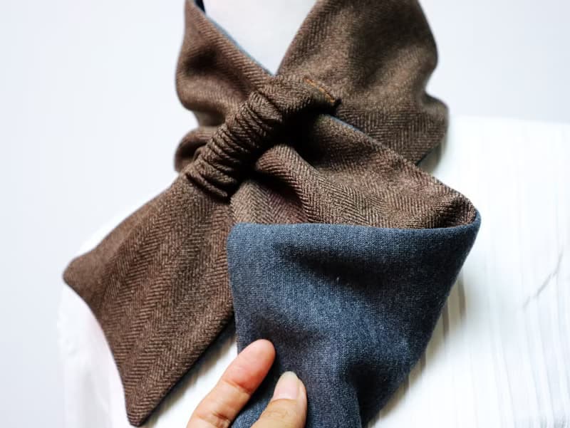 可調式短圍巾.scarf 保暖圍脖 雙面雙色 大人.小孩均適用