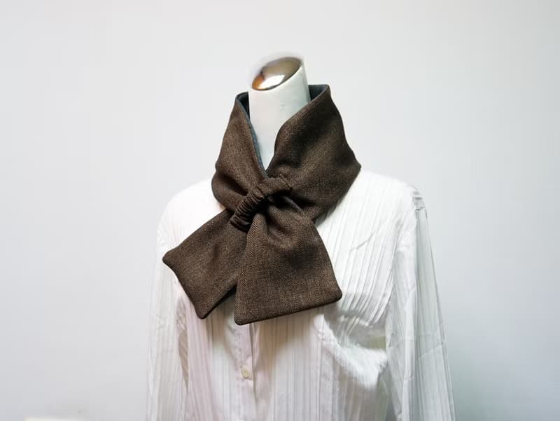可調式短圍巾.scarf 保暖圍脖 雙面雙色 大人.小孩均適用