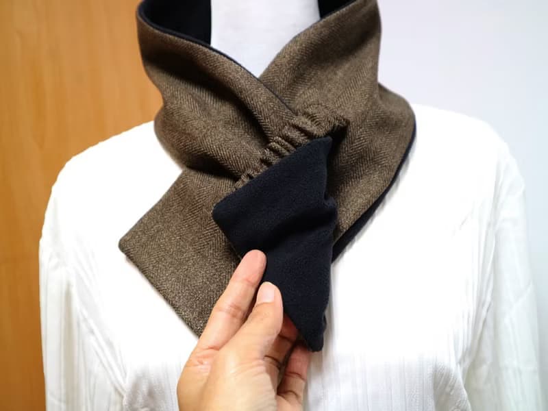 可調式短圍巾.scarf 保暖圍脖 雙面雙色 大人.小孩均適用