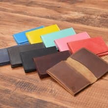 名片夾 4口袋 牛皮 山羊皮 名片收納夾 Card case