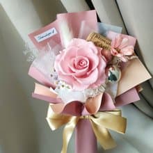 Sheer Whisper絮語藏花花束系列_日本進口軟木塞單朵永生玫瑰花束