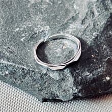 絡繹925純銀戒指 切角圓弧邊設計 活動圍 舒適配戴 中性款 線戒