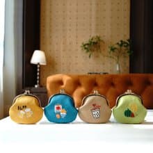 台灣青春記憶系列刺繡椿包|口金包|共四款