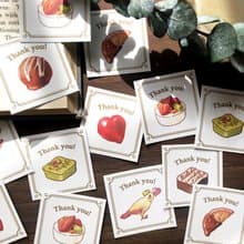 Thank you seal Chocolate　チョコレートシール35枚入り