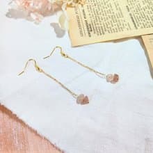 【訂製】草莓晶垂墜耳環A款|耳夾|耳勾|一對