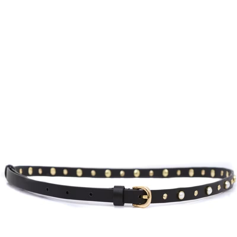 Ghita 意大利牛皮仿珍珠飾腰帶 (M) 原創設計