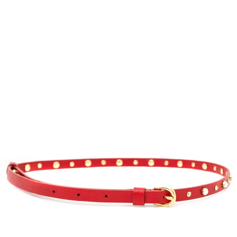 Ghita 意大利牛皮仿珍珠飾腰帶 (M) 原創設計