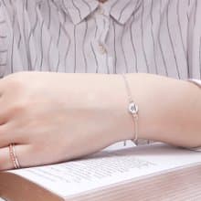水瓶座祝福手鍊 925純銀 星座符號 刻字手鍊 女生手鍊 生日禮物