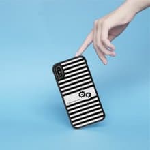 iPhone 14/14 Pro/13/12/11/SE3 黑白條紋百搭 耐撞擊邊框手機殼