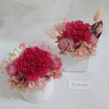 永生康乃馨盆花 結婚捧花永生乾燥花畢業花束康乃馨生日禮物七夕