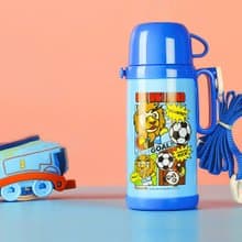 【孔雀Peacock】580ML 兒童保冷保溫杯水壺 日系隨身-藍運動獅