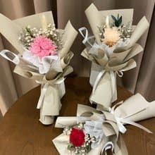 單支永生康乃馨花束 康乃馨花束 永生花束 母親節花束