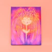夢裡的煙花-掛畫/畫/畫作/裝飾畫/花/煙火/植物/夜景/奇幻/療癒