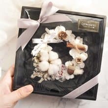 聖誕雪白花圈 乾燥花 聖誕節   送禮 交換禮物 聖誕禮物 聖誕禮盒