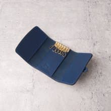 三折鑰匙包 Key Purse / 藍 Blue