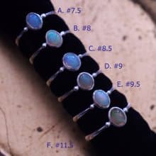 天然蛋白石 歐泊 手工純銀 戒指 尾戒 Opal Handmade