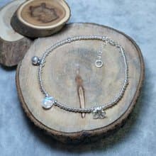 月亮石, 純銀吊墜和純銀花 純銀手鍊 