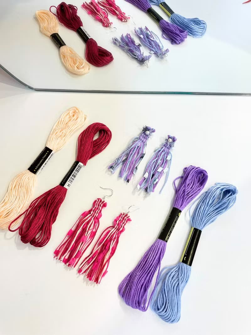 【體驗】【DIY材料包】梭織耳飾 Weaving Earrings 附2款教學影片
