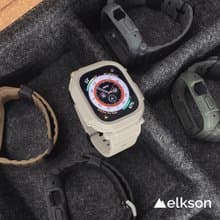 elkson AppleWatch Ultra1-3 QuattroPro一體成形軍規錶帶+鋼化膜