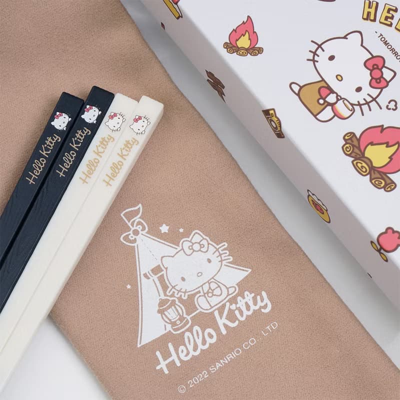 【Hello Kitty 】露營趣 寶筷6入組