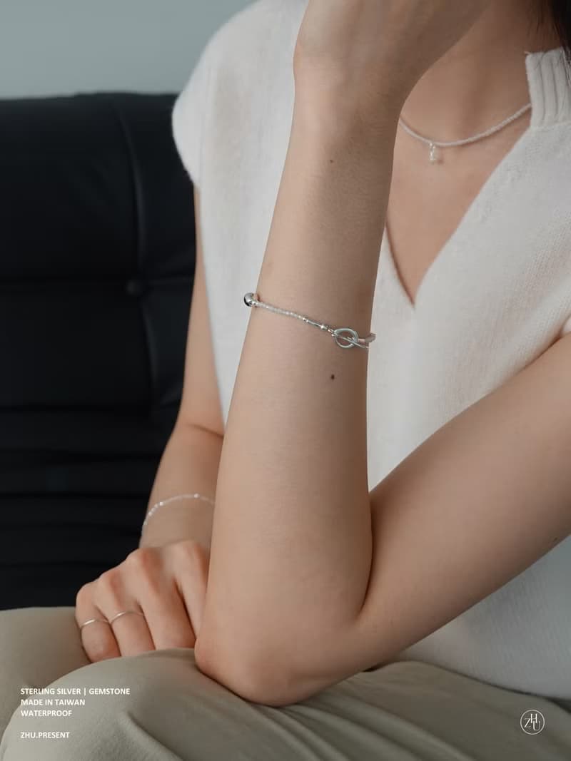 Zhu.handcrafted__透明意識__純銀/石膏石