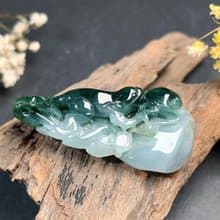 飄花翡翠螭龍 | 天然緬甸A貨翡翠 | 送禮