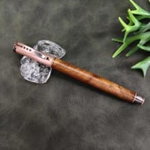 牛樟木 原木 手工筆 鋼珠筆( 拔蓋式)