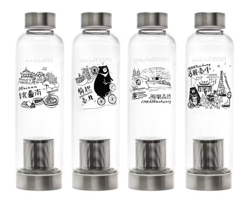 環保水瓶 台灣熊好-城市系列茶飲瓶 - 舶樂高雄