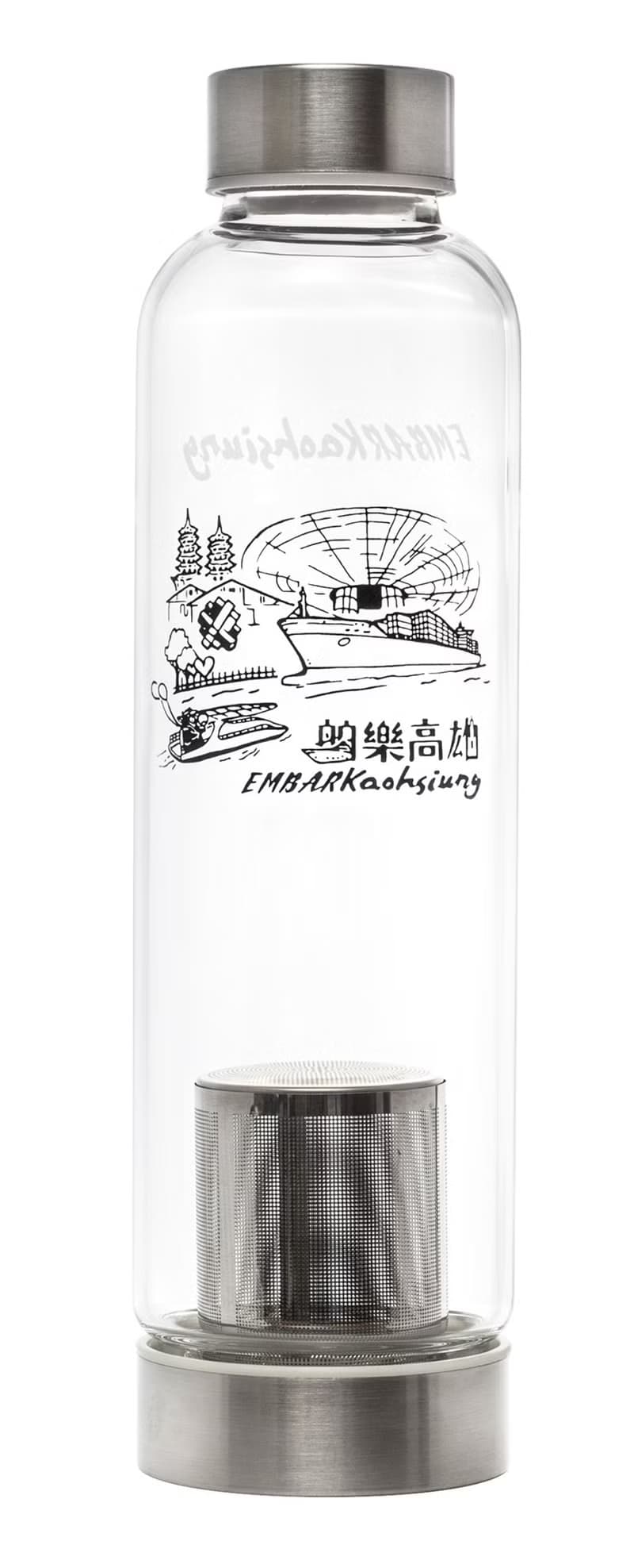 環保水瓶 台灣熊好-城市系列茶飲瓶 - 舶樂高雄