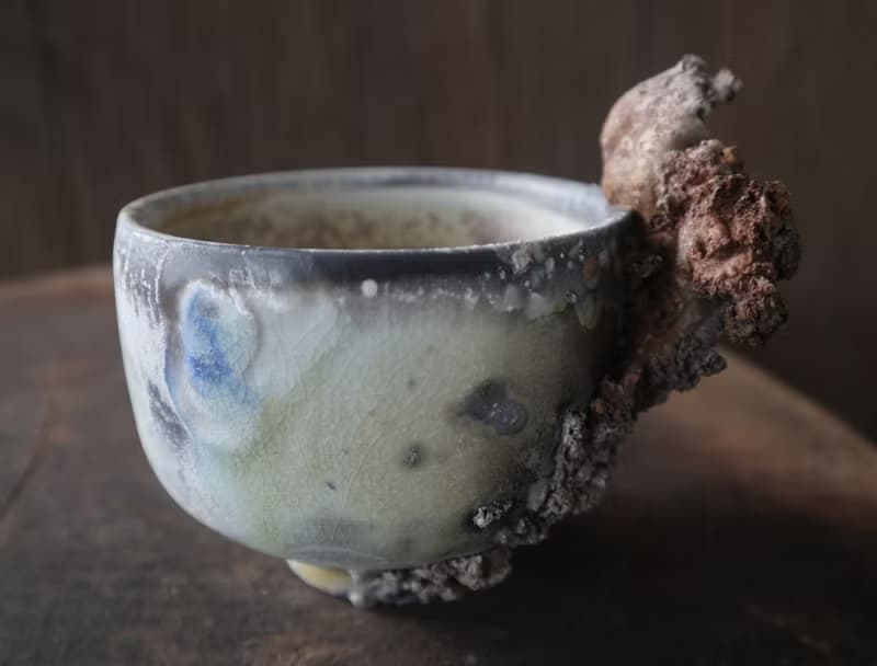 柴燒造型花器 / 水盂