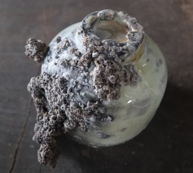 柴燒造型花器 / 水盂