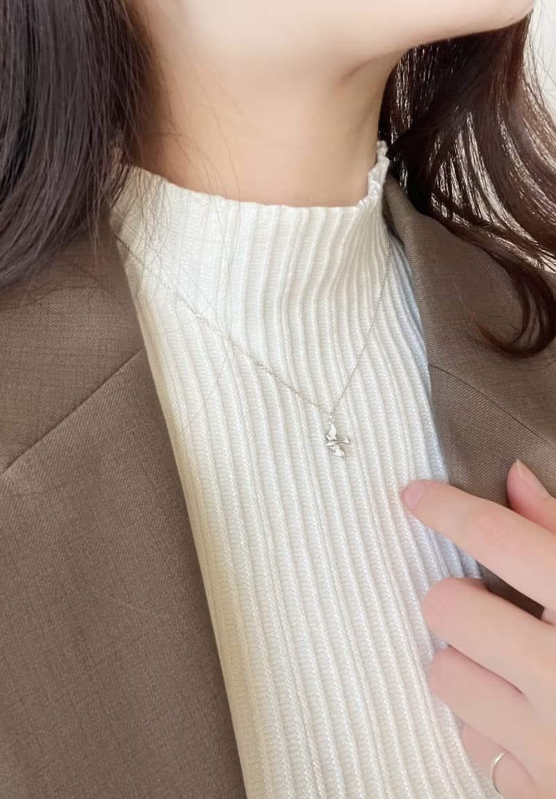 【精緻禮盒】純銀飛鳥項鍊－青鳥 # 925純銀 簡約 可水洗