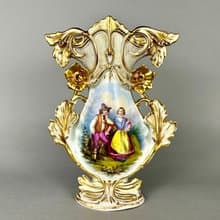 花瓶古董老巴黎手繪巴黎裝飾浪漫場景法國