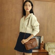Ruby (Chocolate) : Leather bag, Cross-body bag, Brown, Handbag