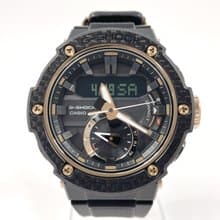 【日本直送 中古美品】カシオ CASIO 腕時計 GST-B200X G-SHOCK G-STEEL ステンレススチール/ラバー ブラック ゴールド