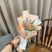 乾燥花束【蜜桃粉小花束】 生日禮物 玫瑰花束 生日花束 畢業花