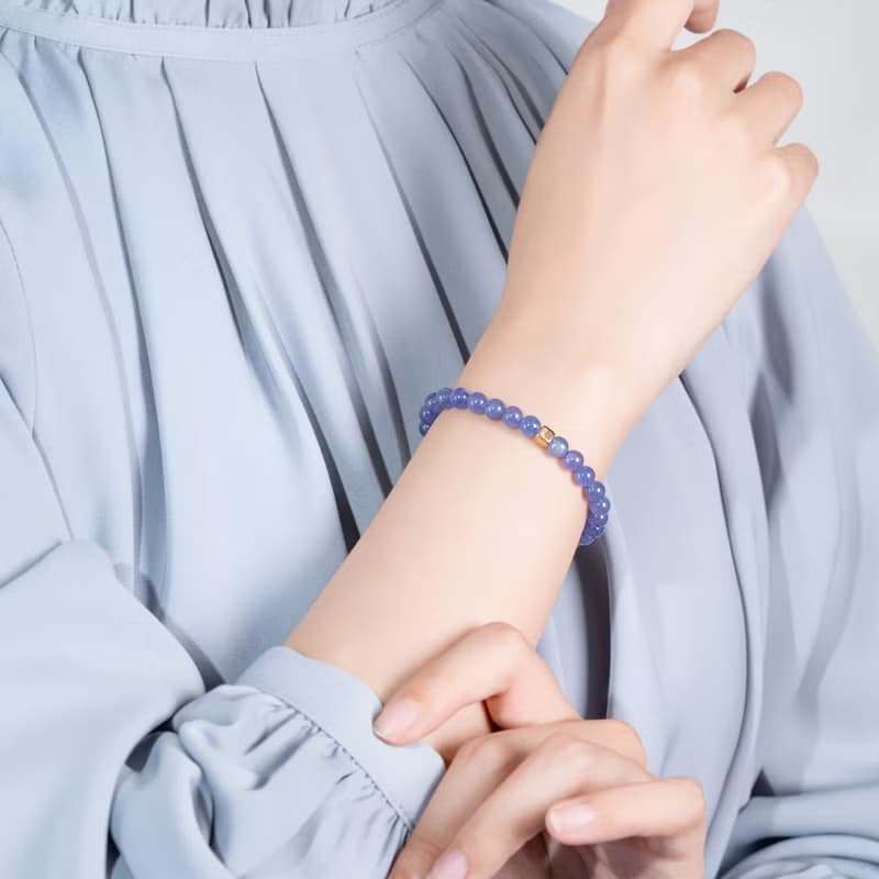 坦桑石 | 丹泉石 | 能量水晶手串 | 5.0-6.0mm