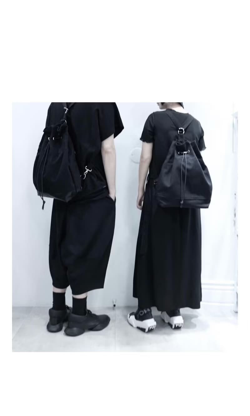 側後背手作水桶包  小