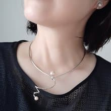 SV デザイン チョーカー あこや真珠　パールネックレス　あこやパール　日本の真珠 pearl necklace 珍珠項鍊 珍珠项链 진주목걸이