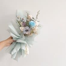 Flora Flower乾燥花束-薄荷藍