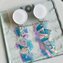 ocean2024 ホワイト　ピアス/イヤリング