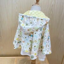 綠野莊園 手工雙面保暖嬰幼兒樂豆斗篷 嬰兒禮物 滿月禮 彌月禮盒