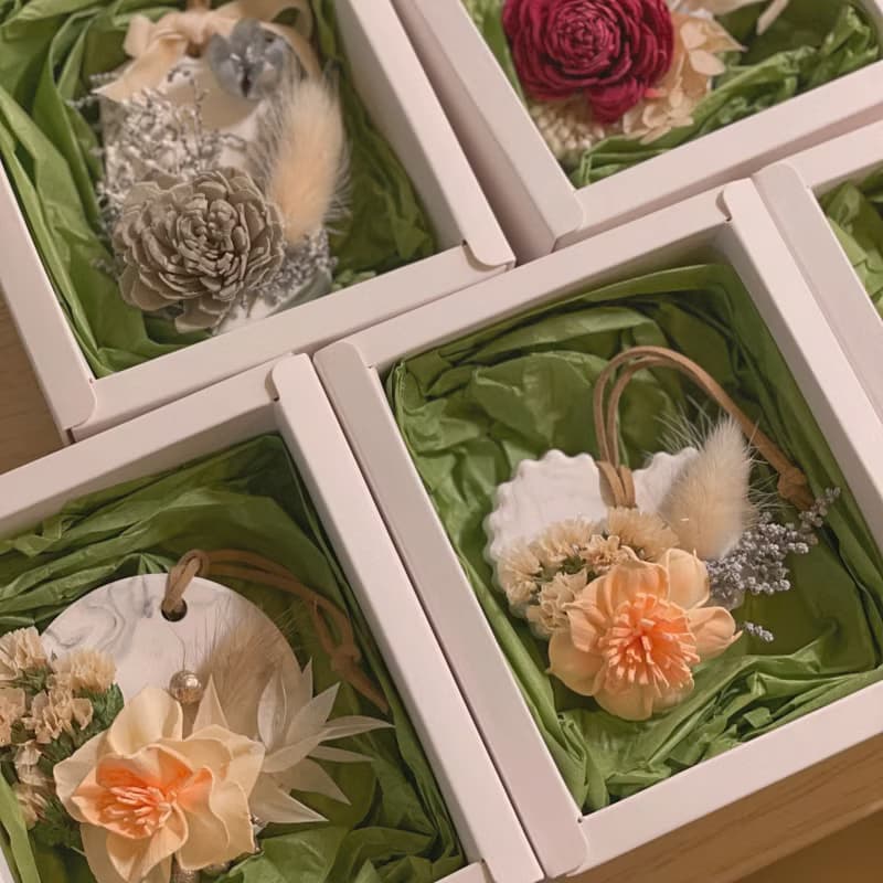 嵐緹花香室 永生花擴香花磚/ 閨密禮物/ 生日禮物/ 婚禮小物