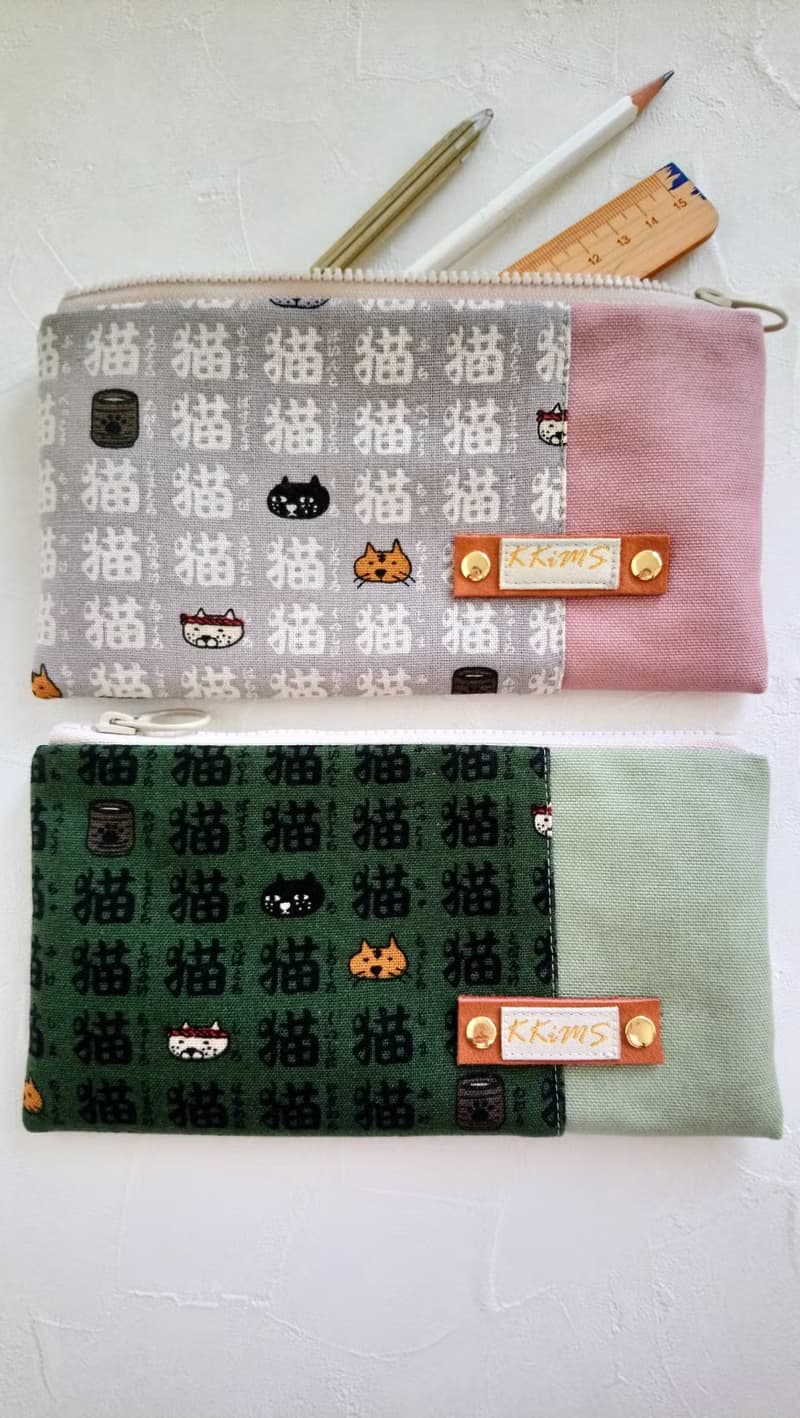 現貨!【FAW/萬用長夾(中)】貓咪貓咪貓 日本帆布 內有隔層!