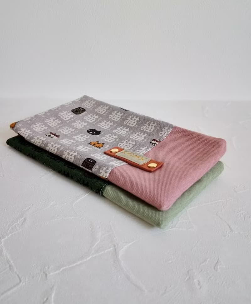 現貨!【FAW/萬用長夾(中)】貓咪貓咪貓 日本帆布 內有隔層!