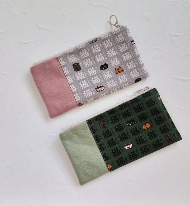 現貨!【FAW/萬用長夾(中)】貓咪貓咪貓 日本帆布 內有隔層!